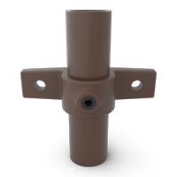 Buiskoppeling Oogdeel dubbele lip - vintage bruin-C / 33,7 mm